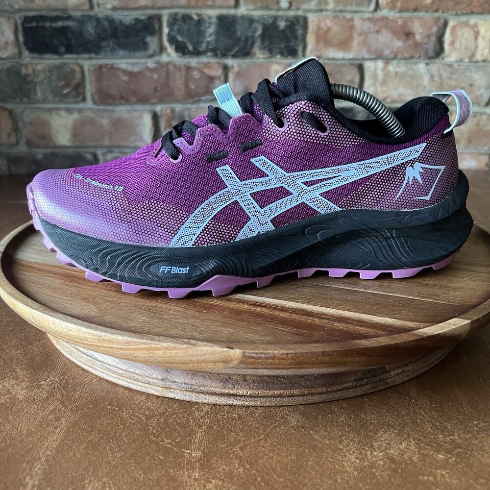 Asics Gel Trabuco 12 FF Blast Trail Blackberry Running Shoes Sneakers Womens 7.5